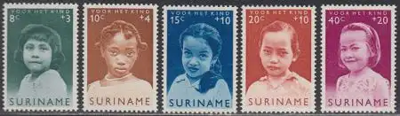 Surinam Mi.Nr. 435-39 Voor het Kind, Kinder der Welt (5 Werte)