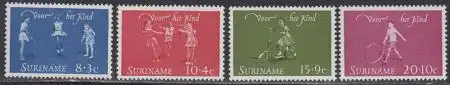 Surinam Mi.Nr. 450-53 Voor het Kind, Kinderspiele (4 Werte)