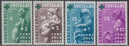 Surinam Mi.Nr. 455-58 Verein z.Hebung d.Volksgesundheit Das Grüne Kreuz (4 W.)