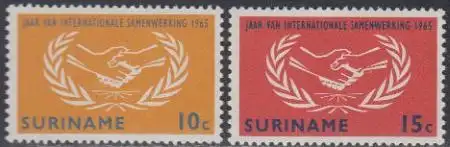 Surinam Mi.Nr. 460-61 Jahr der int. Zusammenarbeit (2 Werte)