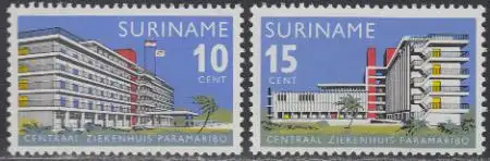 Surinam Mi.Nr. 492-93 Zentralkrankenhaus Paramaribo (2 Werte)