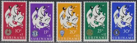 Surinam Mi.Nr. 498-502 Ostern (5 Werte)