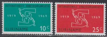 Surinam Mi.Nr. 562-63 50Jahre IAO (2 Werte)