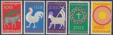 Surinam Mi.Nr. 596-600 Ostern (5 Werte)