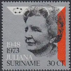 Surinam Mi.Nr. 654 25.Regierungsjubiläum Königin Juliana (30)