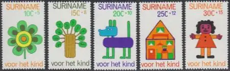 Surinam Mi.Nr. 658-62 Voor het Kind (5 Werte)