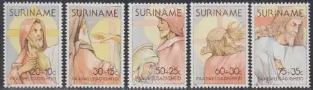 Surinam Mi.Nr. 938-42 Ostern, Christus (5 Werte)