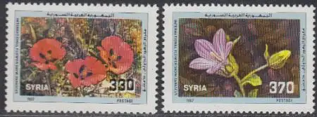 Syrien Mi.Nr. 1698-99 Int. Blumenschau Damaskus (2 Werte)