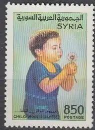 Syrien Mi.Nr. 1874 Weltkindertag, Kind mit Pusteblume (850)