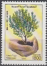 Syrien Mi.Nr. 1931 Tag des Baumes, Hände halten Baum (1800)