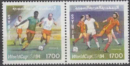 Syrien Mi.Nr. Zdr.1910-11 Fußball-WM 1994 USA 