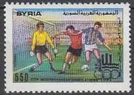 Syrien Mi.Nr. 1833 Mittelmeerspiele Athen, Fußball (550)