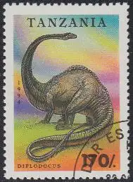 Tansania Mi.Nr. 1771 Prähistorische Tiere, Diplodocus (170)