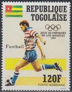 Togo Mi.Nr. 1748 Olympia 1984 Los Angeles, Fußball (120)