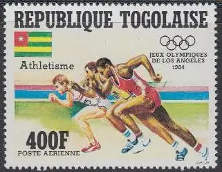 Togo Mi.Nr. 1750 Olympia 1984 Los Angeles, Laufen (400)