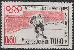 Togo Mi.Nr. 277 Olympia 1960 Squaw Valley, Eishockey (0,50)