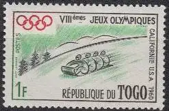 Togo Mi.Nr. 278 Olympia 1960 Squaw Valley, Vierbob (1)