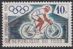 Togo Mi.Nr. 279 Olympia 1960 Rom, Radfahren (10)