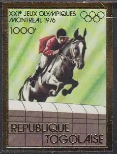 Togo Mi.Nr. 1142B Olympia 1976 Montreal, Reiten (1000)