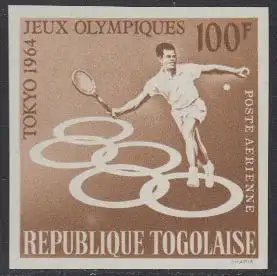 Togo Mi.Nr. 439B Olympia 1964 Tokio, Tennis (100)