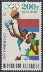 Togo Mi.Nr. 934A Olympia 1972 München, Basketball (200)