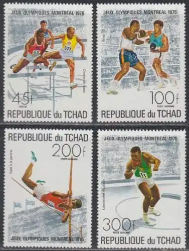 Tschad Mi.Nr. 742-45 Olympia 1976 Montreal (4 Werte)