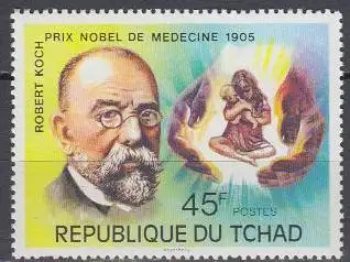 Tschad Mi.Nr. 763 75 Jahre Nobelpreise, Robert Koch, Medizin (45)