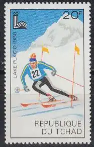 Tschad Mi.Nr. 877 Olymp. Winterspiele 1980, Slalom (20)