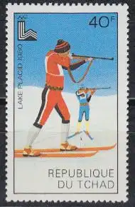 Tschad Mi.Nr. 878 Olymp. Winterspiele 1980, Biathlon (40)