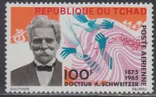 Tschad Mi.Nr. 148 Todestag Albert Schweitzer (100)