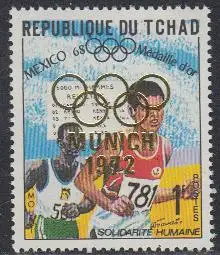 Tschad Mi.Nr. 483A Olympia 1968 Gold 5000m Gammoudi (1)