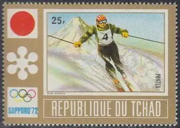 Tschad Mi.Nr. 502A Olympia 1972 Sapporo, Skiabfahrtslauf (25)