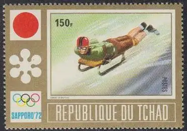 Tschad Mi.Nr. 504A Olympia 1972 Sapporo, Skeleton (150)