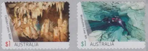 Australien MiNr. 4629-30I Höhlen, skl (2 Werte)