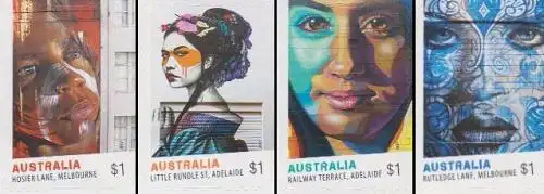 Australien MiNr. 4635-38 Street Art, skl (4 Werte)