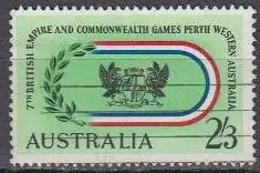 Australien Mi.Nr. 322 Commonwealth-Spiele, Wappen von Perth im Stadion (2'3)