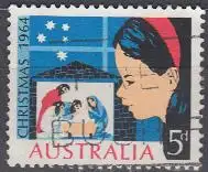 Australien Mi.Nr. 348 Weihnachten 1964, Kind betrachtet die Weihnachtsszene (5)