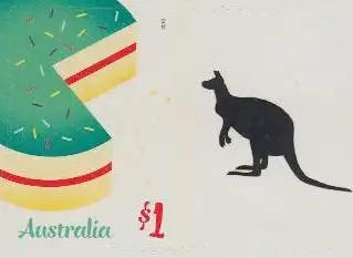 Australien MiNr. 4461BD Grußmarke, Torte, skl (1)