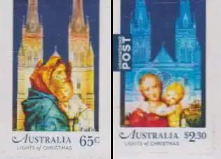 Australien MiNr. 4721-22BA Weihnachten,Bildproj.a.St Mary’s Cathedral, skl (2W.)