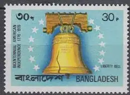 Bangladesch Mi.Nr. 74A 200 J.Unabhängigkeit der USA, Freiheitsglocke (30)