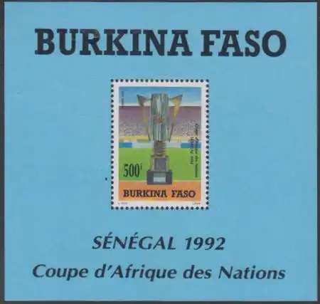 Burkina Faso Mi.Nr. Block 136 Afrikanischer Fußball-Cup