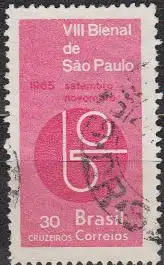 Brasilien Mi.Nr. 1087 Kunstausstellung São Paulo (30)