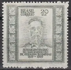 Brasilien Mi.Nr. 1242 150.Geb. Hermann Blumenau (20)