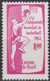 Brasilien Mi.Nr. 1034 Basketball-WM Rio de Janeiro (8,00)