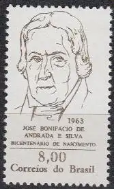 Brasilien Mi.Nr. 1037 200.Geb. José Bonifácio de Andrada e Silva (8,00)