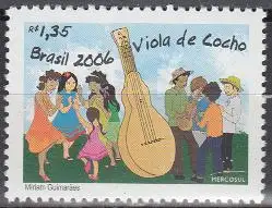 Brasilien Mi.Nr. 3450 Tanzmusikinstrument Viola de cocho, Tänze (1,35)