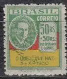 Brasilien Mi.Nr. 340 Revolutionsführer Oswaldo Aranha (50+50)