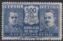 Brasilien Mi.Nr. 345 Revolutionsführer Vargas, Pessoa (500+250)