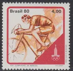 Brasilien Mi.Nr. 1777 Olymp. Sommerspiele Moskau, Radfahren (4,00)