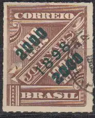 Brasilien Mi.Nr. 124 Freim., Aufdruck auf Zeitungsmarke MiNr. 84 (2000 a.1000)